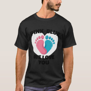 Camiseta Gravidez Motif Com Sexo Revelação Para Pai E Mãe