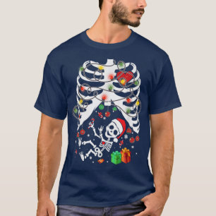 Camiseta Gravidez Natal Esqueleto Bebê Pulmão Coração X