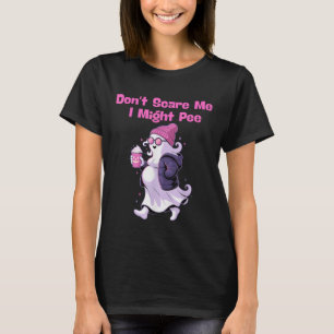 Camiseta Gravidez no Dia das Bruxas - Não me assuste que eu
