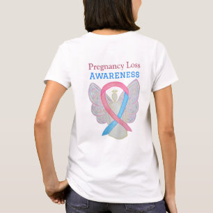Camiseta Gravidez Perda de Consciência Fita Angel Art Shirt