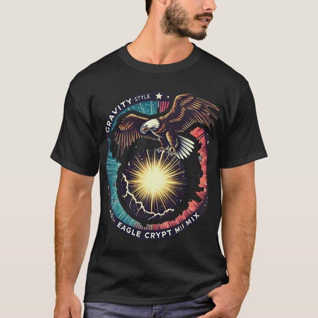 Camiseta Gravity Eagle: Supernova Sentinel" (Frente)