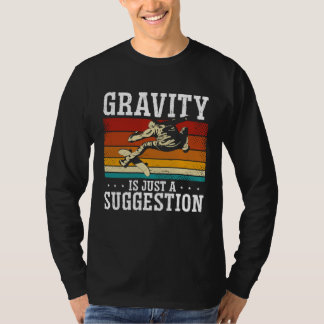 Camiseta Gravity Is Just A Suggestion Backprint Skateboardi