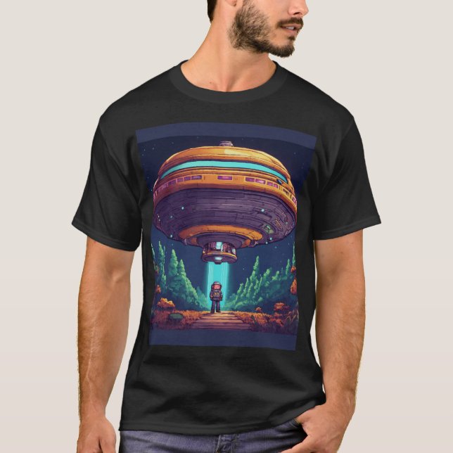 Camiseta Gravity Navigator: Spacecraft Adventure Tee" (Frente)