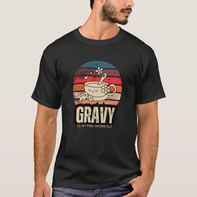 Camiseta Gravy É Minha Malhação De Ação De Graças Pré-Prepa (Frente)