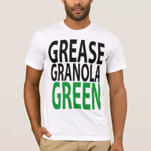 Camiseta graxa, granola, VERDE!