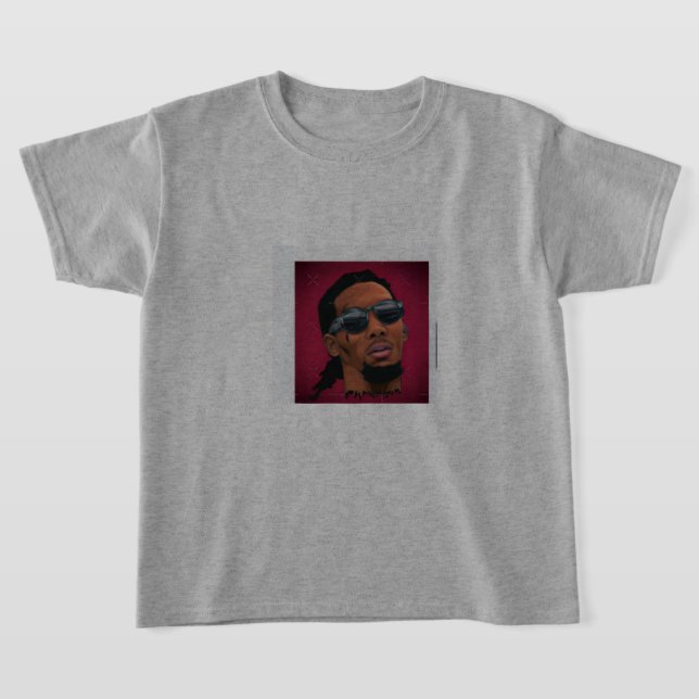 Camiseta Gray T shirt Offset for Boys & Teens  (Postura )