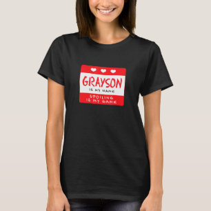 Camiseta Grayson É Meu Nome Apelido Personalizado Al