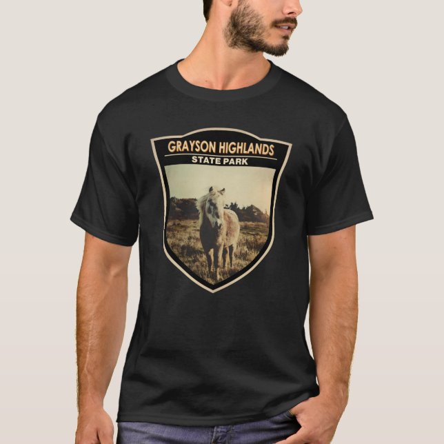 Camiseta Grayson Highlands State Park Virginia Watercolor (Frente)