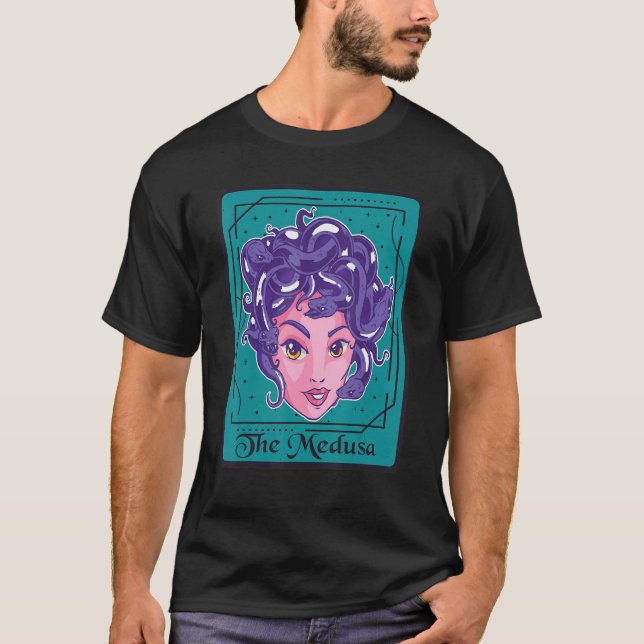 Camiseta Gre Antigo Cartão Tarô Grego de Mitologia Grego (Frente)