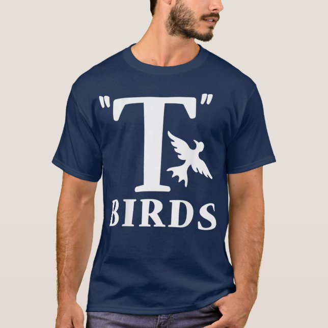 Camiseta Grease TBirds Rydell High Mens Damas (Frente)