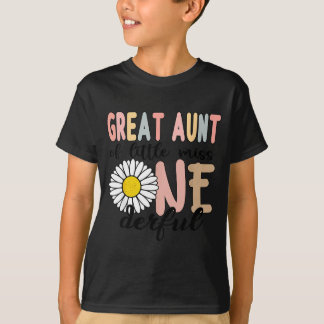 Camiseta Great Aunt Of Little Wonderful 1st Birthday First
