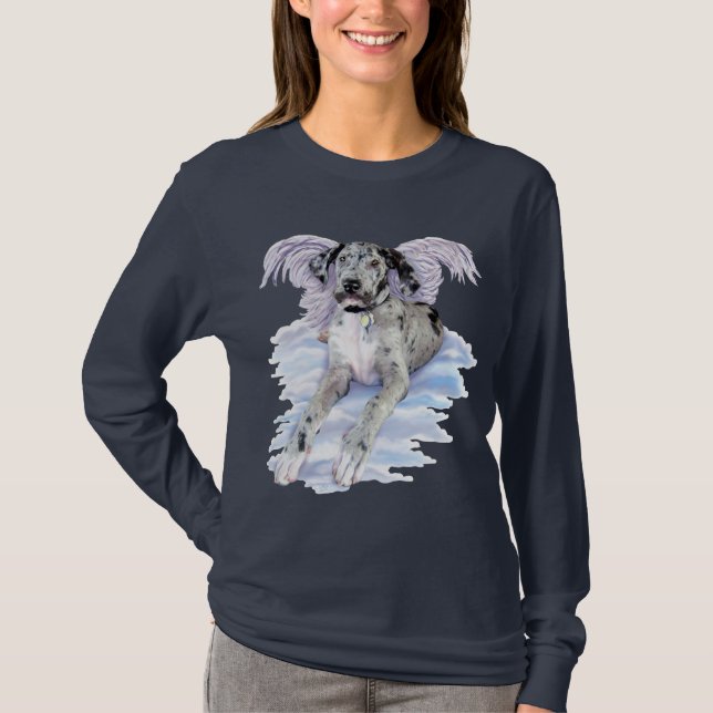 Camiseta Great Dane Angel Merle UC (Frente)