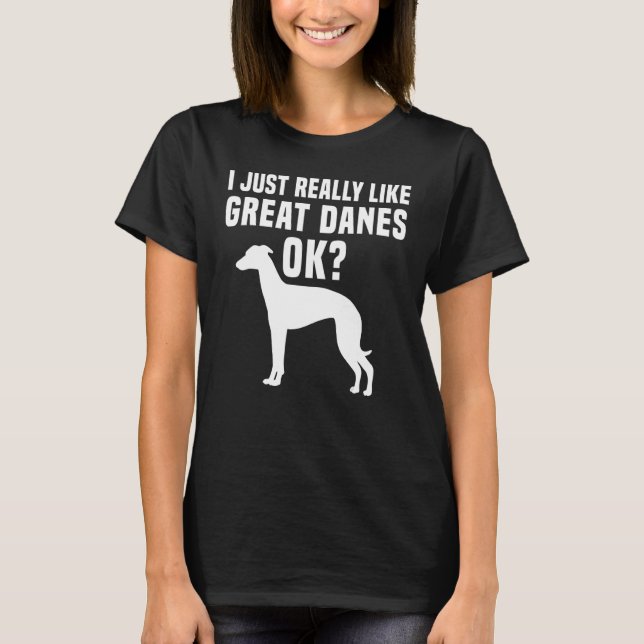 Camiseta Great Dane Apparel Great  Dog Owners Design (Frente)