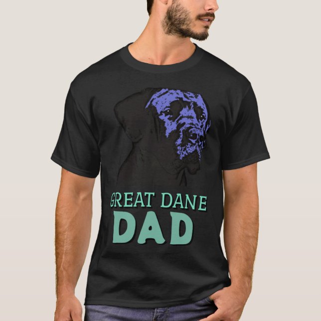 Camiseta Great Dane Dad Cute Dog Great Dane (Frente)