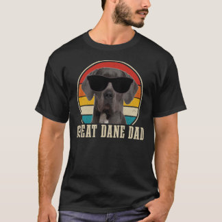 Camiseta Great Dane Dad Funny Dog Sunglasses Vintage Great