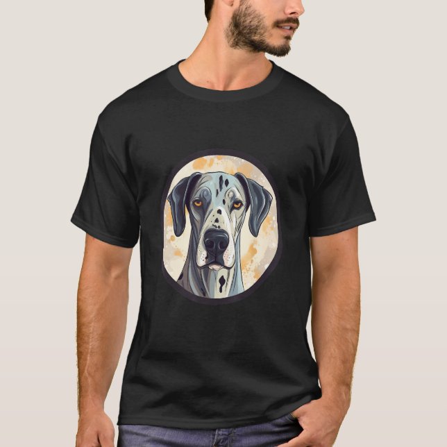 Camiseta Great Dane Dog Cute Dog Breed Dog Motif (Frente)