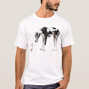 Camiseta Great dane e chihuahua