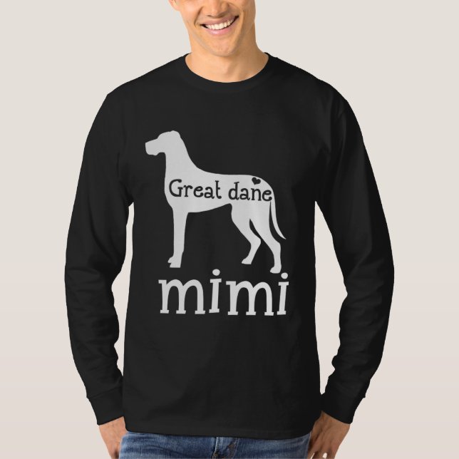 Camiseta Great Dane Grandma Great Dane Mimi Dog Lover Mothe (Frente)