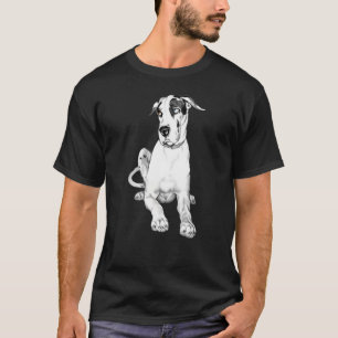 Camiseta Great dane que amua o Harlequin