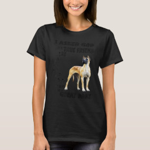 Camiseta Great Dane Quote Mãe, Pai Deutsche Dogge, M alemão