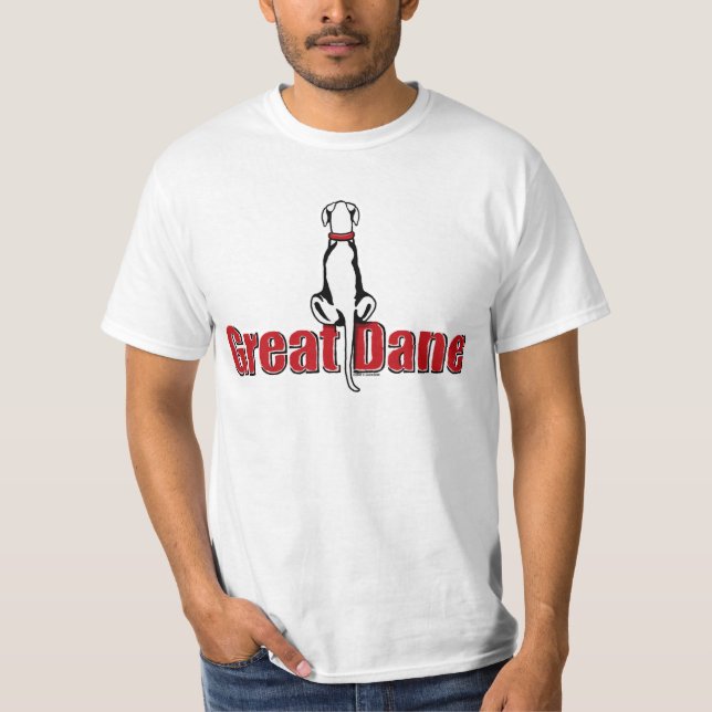 Camiseta Great Dane Sit White UC (Frente)