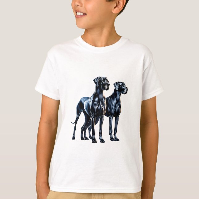 Camiseta Great Danes Watercolor (Frente)