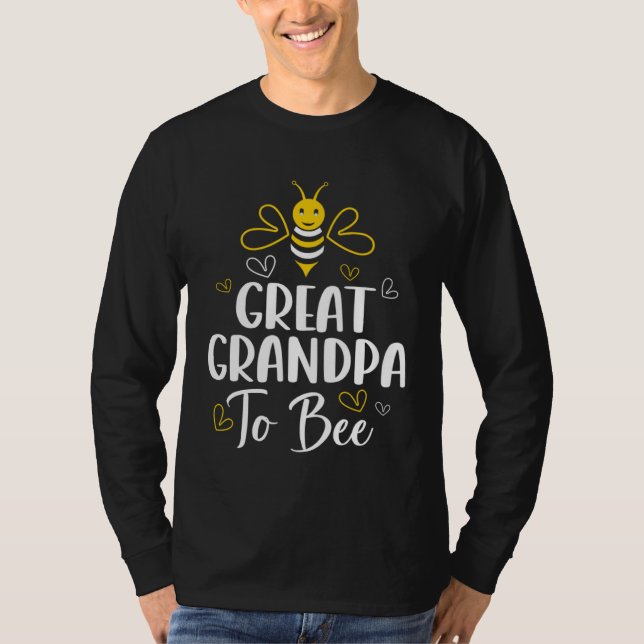 Camiseta Great Grandpa to Bee Pregnancy Baby Shower Great G (Frente)