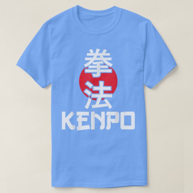 Camiseta Great Kenpo Karate Design Japanese Lettering Marti (Frente do Design)