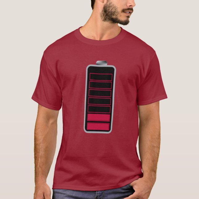 Camiseta GREAT Low battery icon TEE SHIRT (Frente)