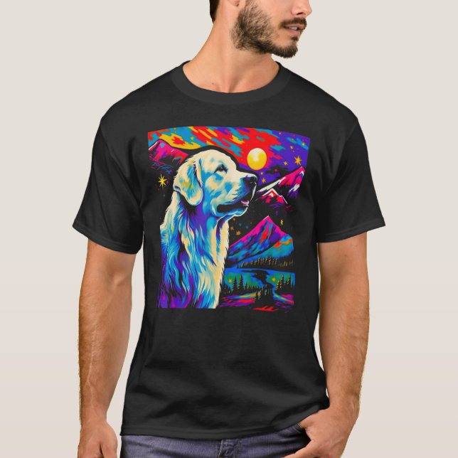 Camiseta Great Pyrenees Dog Art (Frente)
