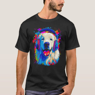 Camiseta Great Pyrenees Dog DJ Music