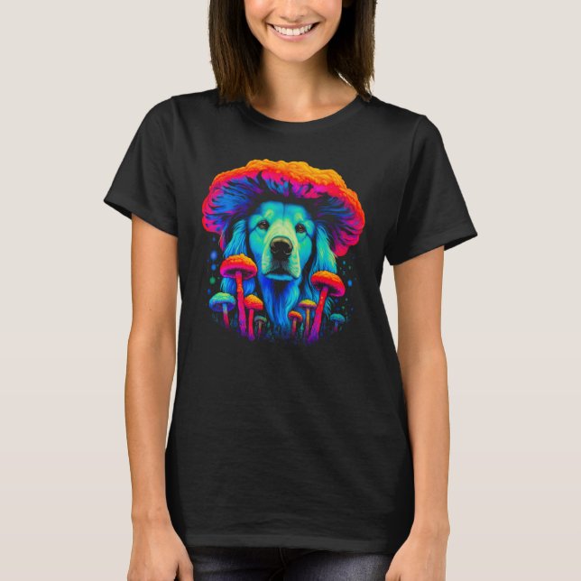 Camiseta Great Pyrenees Dog Mushroom (Frente)