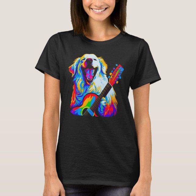 Camiseta Great Pyrenees Dog Music (Frente)
