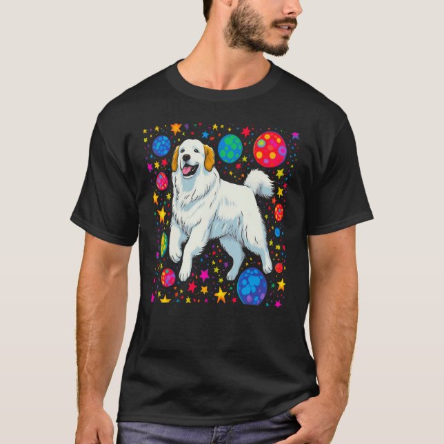 Camiseta Great Pyrenees Dog Space (Frente)