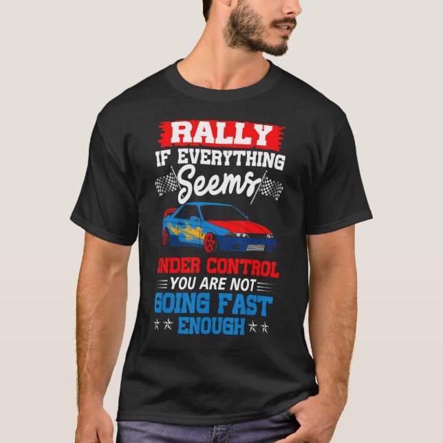 Camiseta Great Rally Saying Racing Cars Cars  Men Boys (Frente)