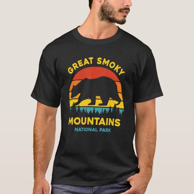 Camiseta Great Smoky Mountains National Park Bear (Frente)