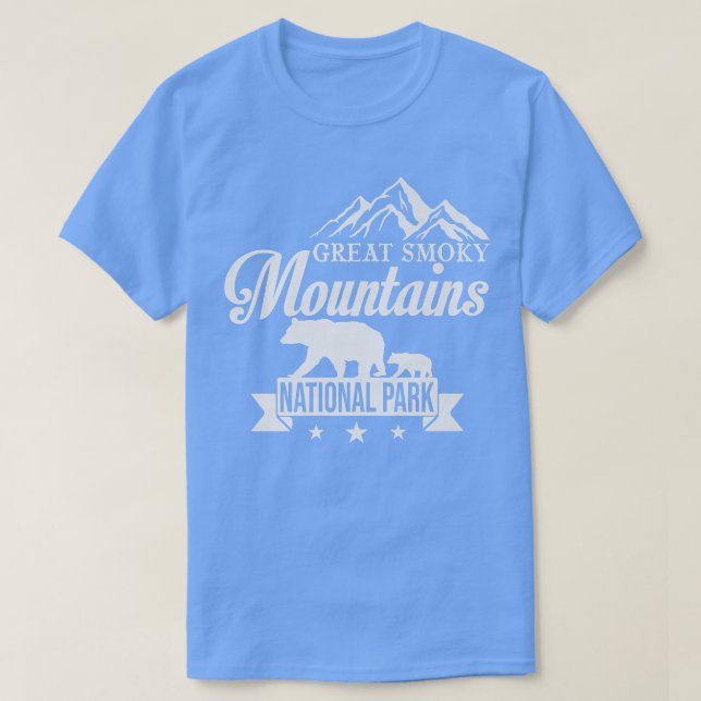 Camiseta Great Smoky Mountains National Park US Black Bears (Frente do Design)