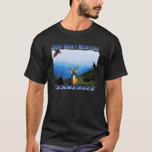 Camiseta Great Smoky Mountains, t-shirt do adulto de