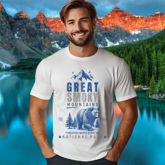 Camiseta Great Smoky Mountains Vintage Bear Graphic