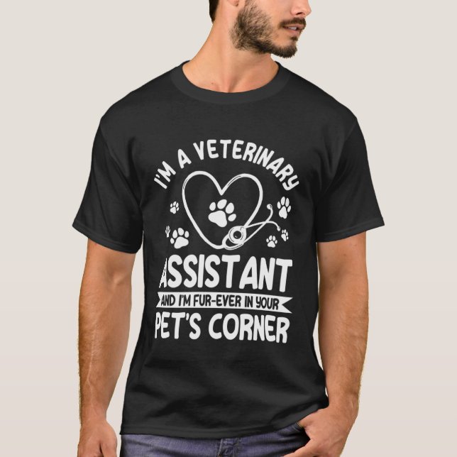 Camiseta Great Veterinary Assistant Saying Animal Caretaker (Frente)