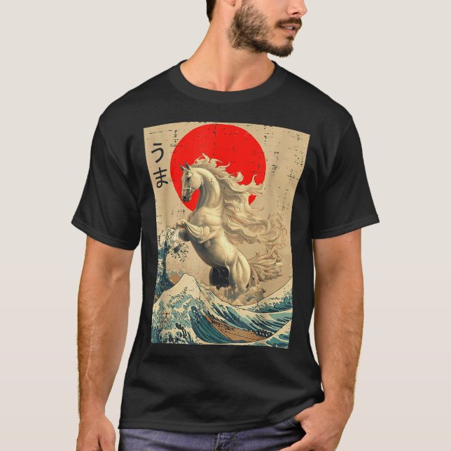 Camiseta Great Wave Kanagawa Japanese New Year 2026 Year Of (Frente)