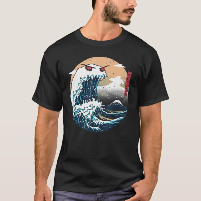 Camiseta Great Wave Off Kanagawa Cookiegawa Japanese Aesthe (Frente)