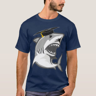Camiseta Great White Shark Graduation Cap Class of 2021