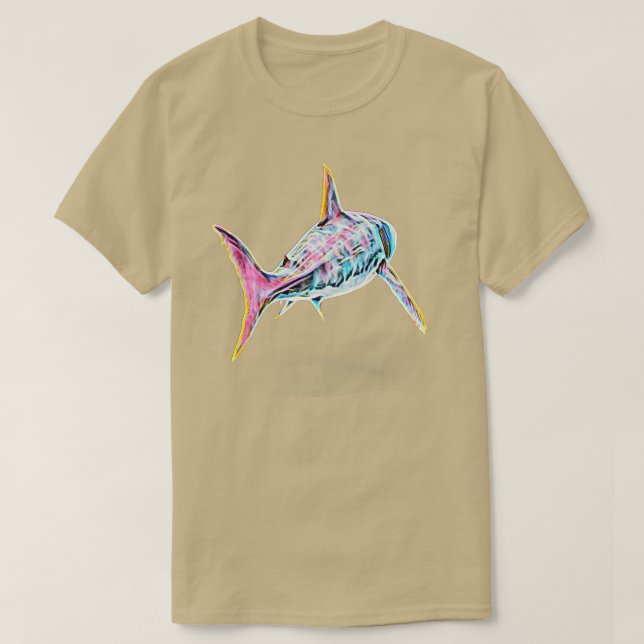 Camiseta Great White Shark Motif Sharks317  (Frente do Design)