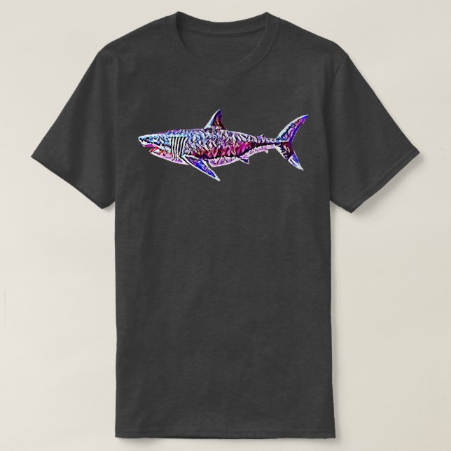 Camiseta Great White Shark Motif Sharks 292  (Frente do Design)