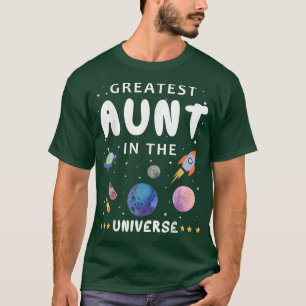 Camiseta Greatest Aunt In The Universe Science Spaceship Fa