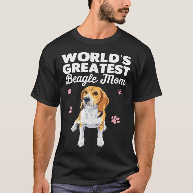 Camiseta Greatest Beagle Mom Ever Beagle Dog (Frente)