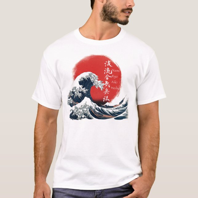 Camiseta GreatWaveKanjiLight (Frente)