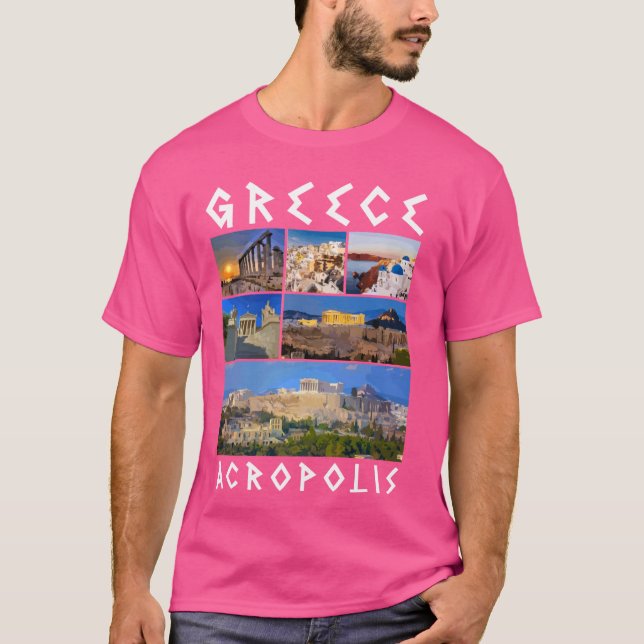 Camiseta Grécia Acrópolis - Souvenir Grego (Frente)