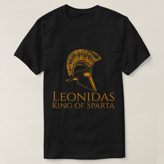 Camiseta Grécia Antiga - Leônidas Rei De Esparta (Frente do Design)